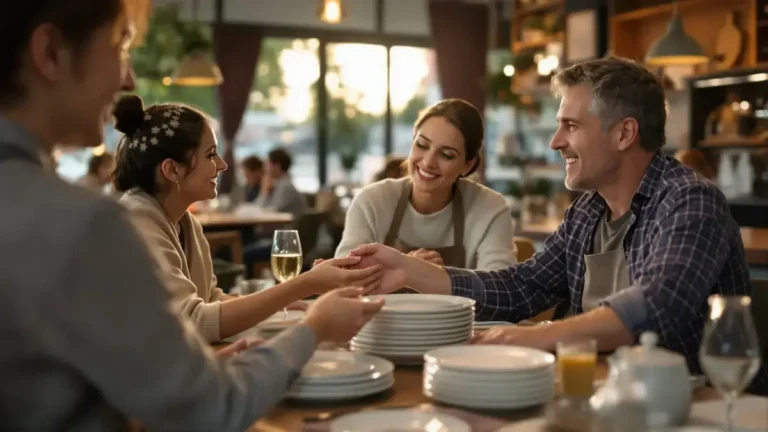 Dělnické rodiny dělají v restauraci volby, které si číšníci cení víc, než si myslíme