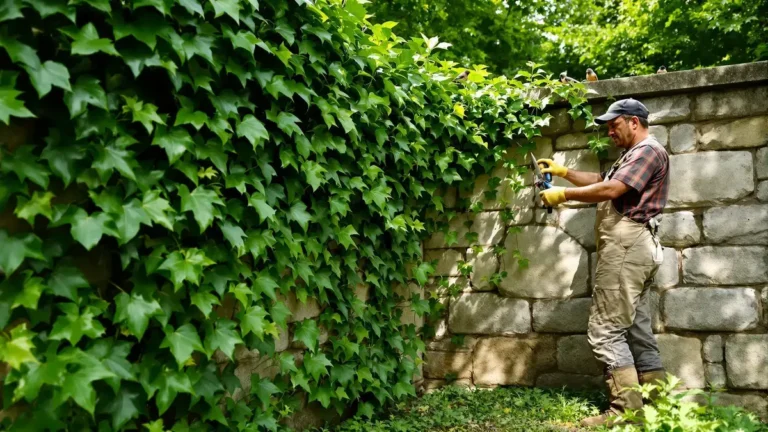 Nejlepší postupy pro řezání břečťanu a prevenci jeho rozrůstání po zdech