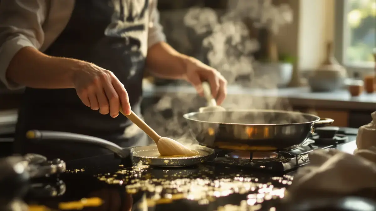 Tato kuchařská technika zabrání spálení másla ať už přepuštěného nebo rozpouštěného