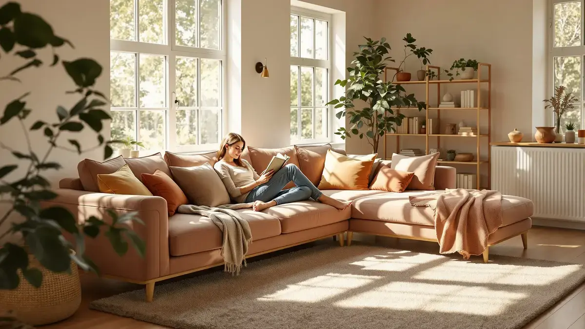 Tlačení pohovky ke zdi je častá chyba která škodí vašemu obýváku aniž byste to tušili